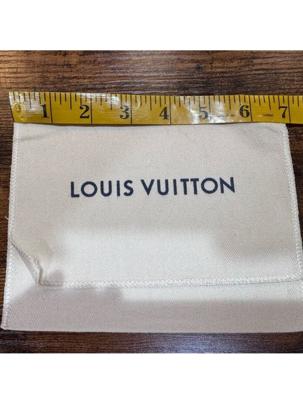 Louis Vuitton Cream and Blue Dust Bag